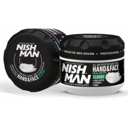 Nishman Hand Face And Body Cream For Men 300ml Classic Extract Smoothing Nourishing Moisturizing Refreshing Effect Contains Shea Butter Vitamin E Urea Daily Care Cream
