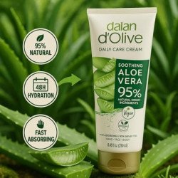 Dalan D'Olive Hand & Body Cream Aloe Vera 250ml 95% Natural