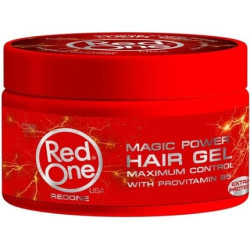 RedOne Magic Power Hair Gel 450ml with Provitamin B5 Extra Protein Ultra Hold Shine Strong Holding Effect Maximum Control Masculine