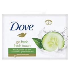Dove Go Fresh Touch Beauty Cream Soap Bar Cucumber & Green Tea Scent 4 Pack 100g - Pack of 4 Dove Go Fresh Touch Beauty Cream Soap Bar Cucumber & Green Tea Scent 4 Pack 100g - Pack of 4