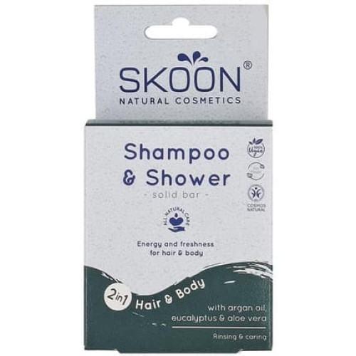 Skoon Solid Shampoo Shower Bar 2in1 90 Grams
