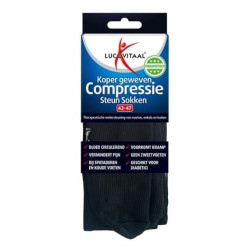 Lucovitaal Compression Copper Socks 4247 Black