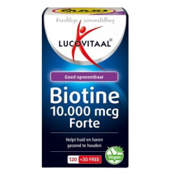 Lucovitaal Biotin 10,000 Mcg Forte Tablets - High Potency Biotin Supplement