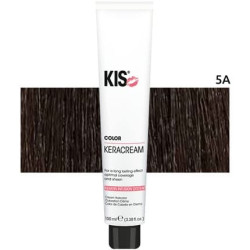 KIS KeraCream Color Permanent Hair Color Cream 100ml 5A High Coverage Intensive Hair Color Keratin Infusion - Animal Friendly & Sustainable