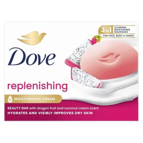 Dove Beauty Bar Soap Dragon Fruit Hand Soap for Face and Body