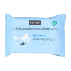 Sence Beauty Facial Cleansing Wipes For Normal Skin 20 Count