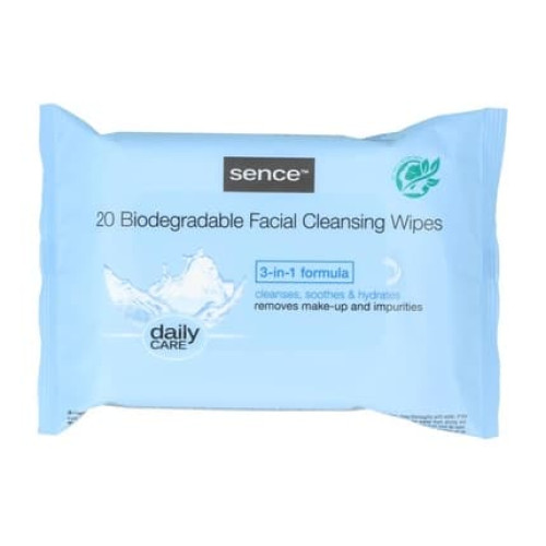 Sence Beauty Facial Cleansing Wipes For Normal Skin 20 Count