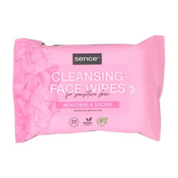 Sence Beauty Facial Cleansing Wipes For Sensitive Skin 20 Count
