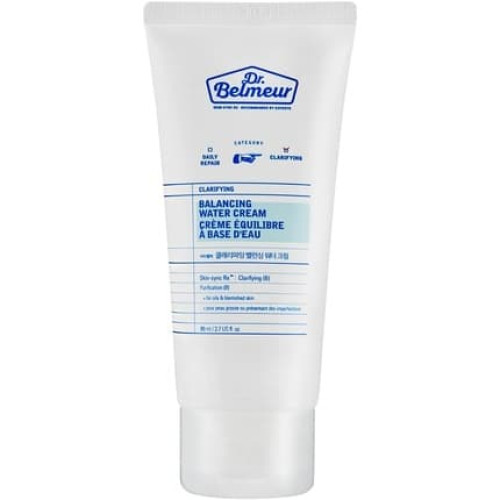 Dr. Belmeur Clarifying Balancing Water Cream 80ml Hydrating Lightweight Face
