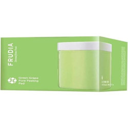 FRUDIA Green Grape Pore Peeling Pad Korean Skin Care Exfoliating Face Pads with Green Grape Extracts Tannic Acid and Betain Salicylate 70 Pads FRUDIA Green Grape Pore Peeling Pad Korean Skin Care Exfoliating Face Pads with Green Grape Extracts Tannic Acid and Betain Salicylate 70 Pads