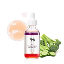PLC Vitamin K Liposome Oil Ampoule Special Care for Toning, Glowing, Hydration, Brightening Skin-Friendly Water & Oil Layer Formula Serum for Dark Area Dr.Ceuracle