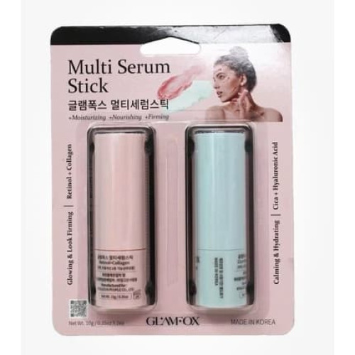 Glamfox Retinol Collagen Cica Hyaluronic Acid Multi Serum Stick Duo Moisturize