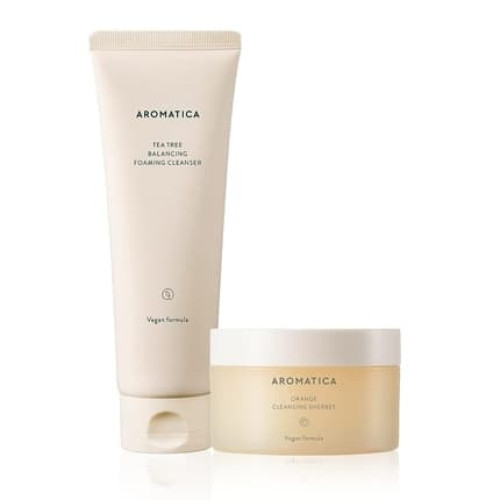 AROMATICA Tea Tree Cleanser + Orange Cleansing Sherbet
