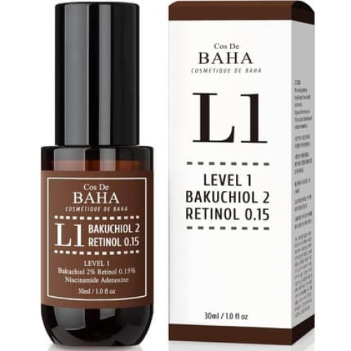 Retinol 0.15% Bakuchiol 2% Serum - Plant-Based Retinol Alternative Facial