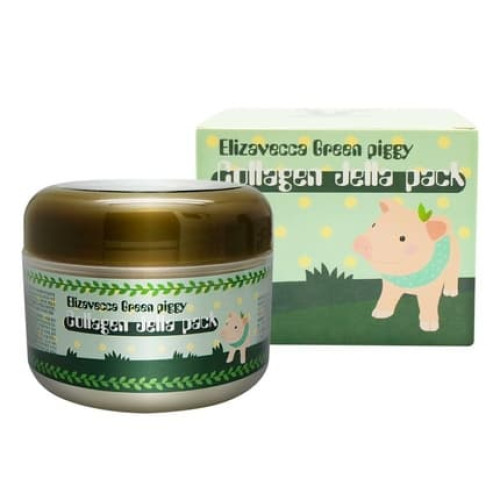 Elizavecca Green Piggy 50% Collagen Cream 100g Jella Pack Hydrolyzed Collagen Anti-Aging Night Cream Elizavecca Green Piggy 50% Collagen Cream 100g Jella Pack Hydrolyzed Collagen Anti-Aging Night Cream