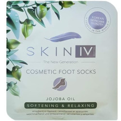 Skin IV Foot Cosmetics Socks with Jojoba Oil, Shea Butter, and Aloe Butter