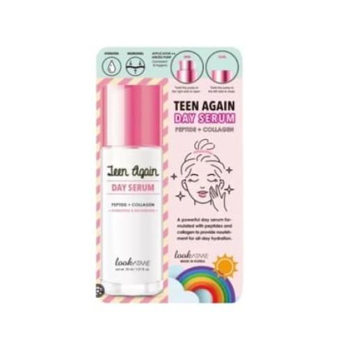 Look At Me Teen Again Day Serum With Peptides And Collagen