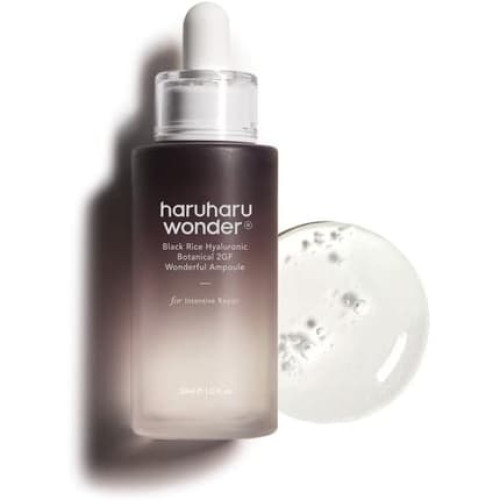 Haruharu Wonder Black Rice Botanical 2GF Ampoule 1 fl.oz 30ml Facial Serum EGF Anti-Aging Wrinkle Care Cruelty Free EWG-Green