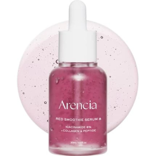 Arencia Red Collagen + Peptide Smoothie Serum with 8% Niacinamide and Vitamin C