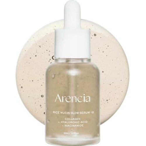 Arencia Rice Mucin Glow Serum Radiant Glow with Collagen and Hyaluronic Acid