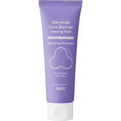 PURITO Dermide Cica Barrier Sleeping Pack 2.7 fl.oz / 80ml Ceramide and Centella Night Cream for Sensitive Skin
