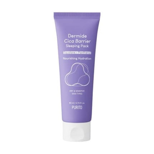 Dermide Cica Barrier Sleeping Pack Night Regenerating Cream With Centella Asiatica Extract 80ml