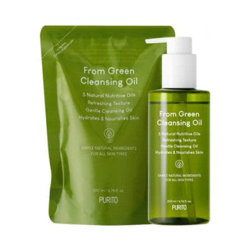 Purito Seoul From Green Cleansing Oil Refill 2 X 200 Ml Skin Care Gift Set