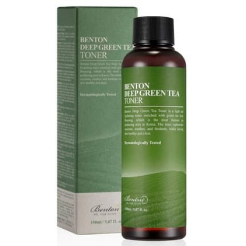 BENTON Deep Green Tea Toner 150 5.07 fl.oz. Moisturizing and Soothing Facial Toner for Oily and Sensitive Skin BENTON Deep Green Tea Toner 150 5.07 fl.oz. Moisturizing and Soothing Facial Toner for Oily and Sensitive Skin