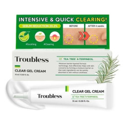 Troubless Clear Gel Cream Acne Treatment for Face 0.5fl oz 15ml Troubless Clear Gel Cream Acne Treatment for Face 0.5fl oz 15ml