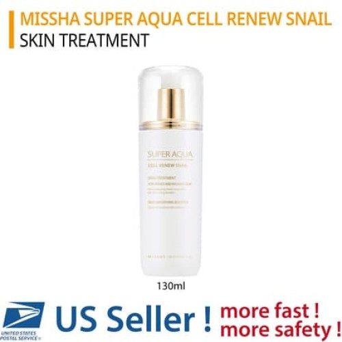 MISSHA Super Aqua Cell Renew Snail Skin Treatment - US Seller