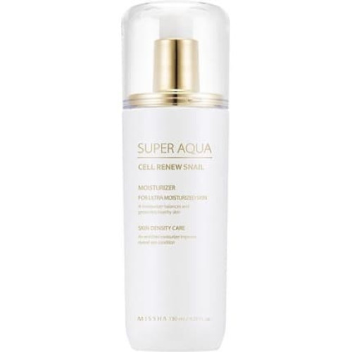Missha - Super Aqua Cell Renew Snail Essential Moisturizer Emulsja Nawilzajaca Ze Ekstraktem Ze Sluzu Slimaka 130ml