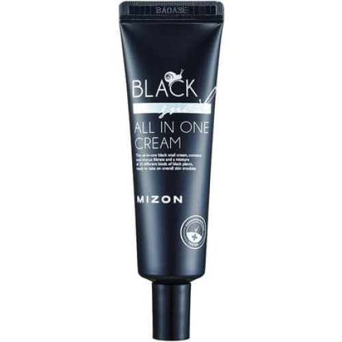 Mizon Black Snail All in One Cream Tube 35ml Premium Snail Repair Cream Intensive Care Korean Skin Care with Black Snail Mucin and Plant Extracts Mizon Black Snail All in One Cream Tube 35ml Premium Snail Repair Cream Intensive Care Korean Skin Care with Black Snail Mucin and Plant Extracts