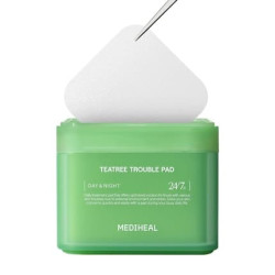 Mediheal Teatree Trouble Pad Square Cotton Facial Toner Pads with Tea Tree