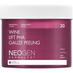 DERMALOGY by NEOGENLAB Wine Lift PHA Gauze Peeling Pads - Exfoliating Revitalizing Firming with AHA BHA PHA LHA Wine Peptide Collagen Korean Skin Care