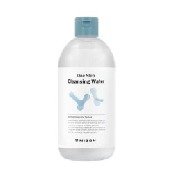 MIZON Micellar Cleansing Water with Probiotics Facial Cleanser Makeup Remover Natural Ingredients for Sensitive Skin 16.9 fl oz