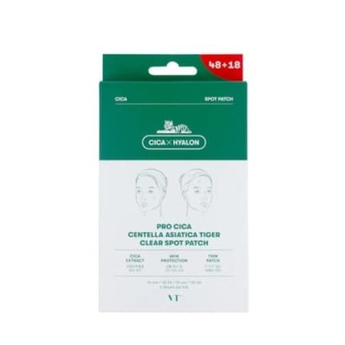 Vt Cosmetics Pro Cica Centella Asiatica Tiger Clear Eczema Patches 66 Pieces