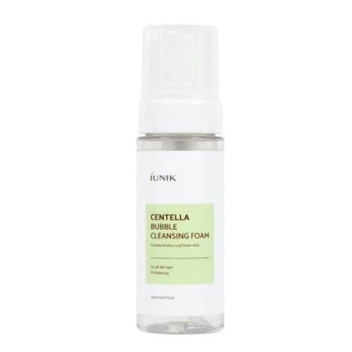 Iunik Centella Bubble Cleansing Foam 150 Ml - Soothing Cleansing Foam For Face