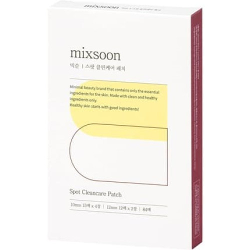Mixsoon Spot Clean Care Patch Acne Pimple Seamless to Cover and Heal Troubled Spots