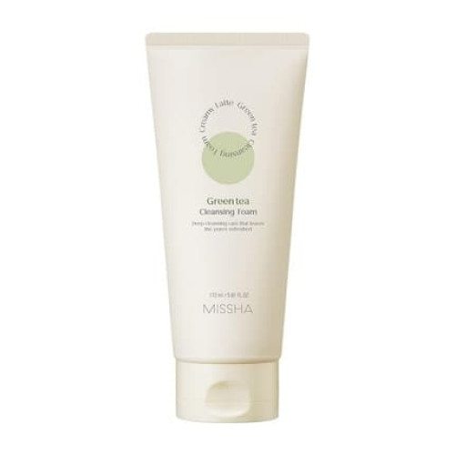 Missha Creamy Latte Cleansing Foam Green Tea