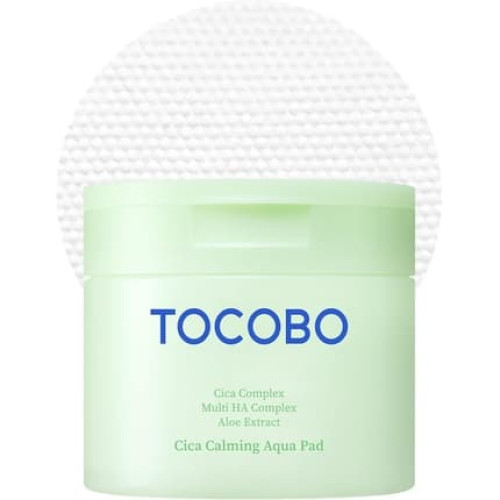 Tocobo Cica Calming Aqua Toner Pad Korean Vegan Dual-Sided Toner Pads