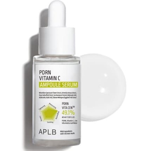 Aplb Pdrn Vitamin C Ampoule Serum Pdrn Vita Centm 49.1% 1.35 Fl Oz