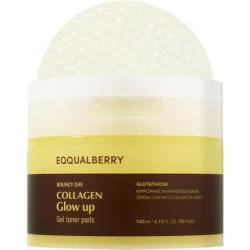 Equalberry Collagen Glow Up Gel Toner Pads 60 Pads 140ml