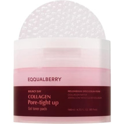 Eqqualberry Collagen Poretight Up Gel Toner Pads 60 Pads 140ml