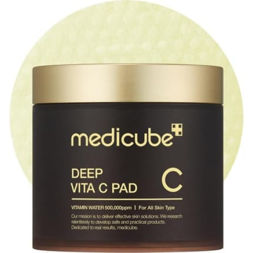 Medicube Deep Vita C Facial Pads Vitamin C Toner Pads for Uneven Skin Tone