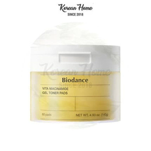 Biodance Vita Niacinamide Gel Toner Pad 60 Pads