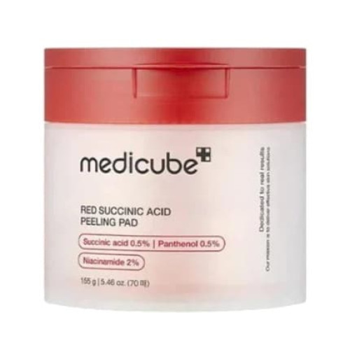 Medicube Exfoliating Facial Pads Red Succinic Acid Peeling Pad 155 G Medicube Exfoliating Facial Pads Red Succinic Acid Peeling Pad 155 G