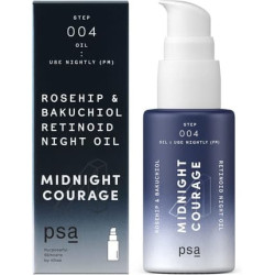 PSA Midnight Courage Rosehip & Bakuchiol Retinoid Night Oil 15ml 0.5oz