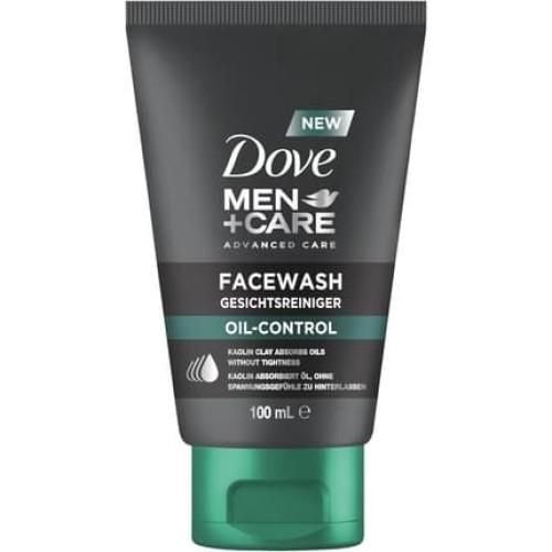 Dove Men Care Facial Cleanser Oil Control Reduces Skin Shine