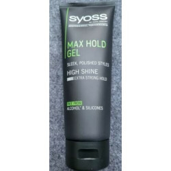 Men's Syoss Max Hold Hair Gel Professional Performance 250ml Men's Syoss Max Hold Hair Gel Professional Performance 250ml