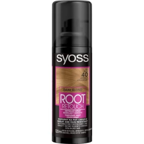 Syoss Root Retoucher Spray For Covering Roots Dark Blonde 120ml